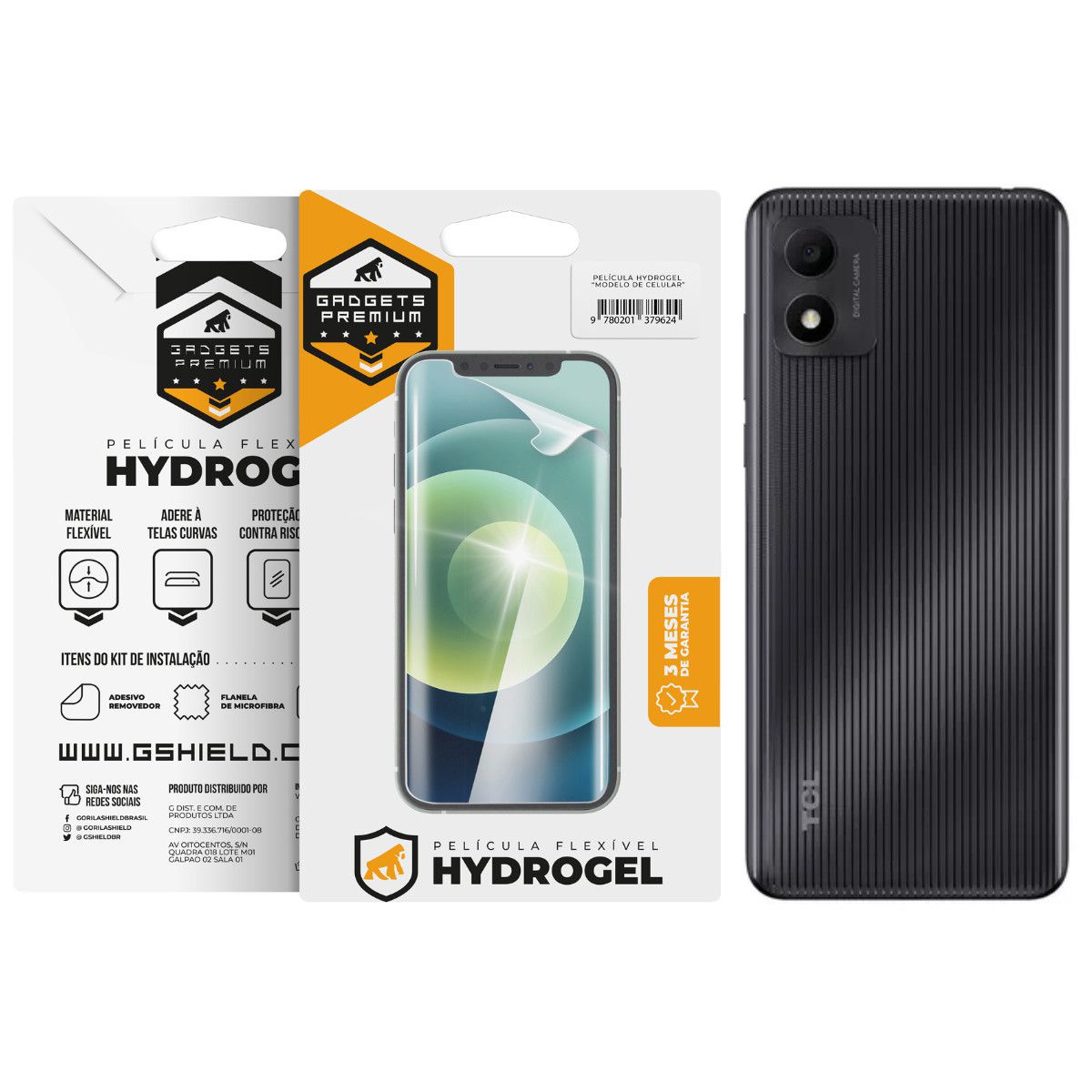 Película para TCL 305i - Traseira Hydrogel HD - Gshield
