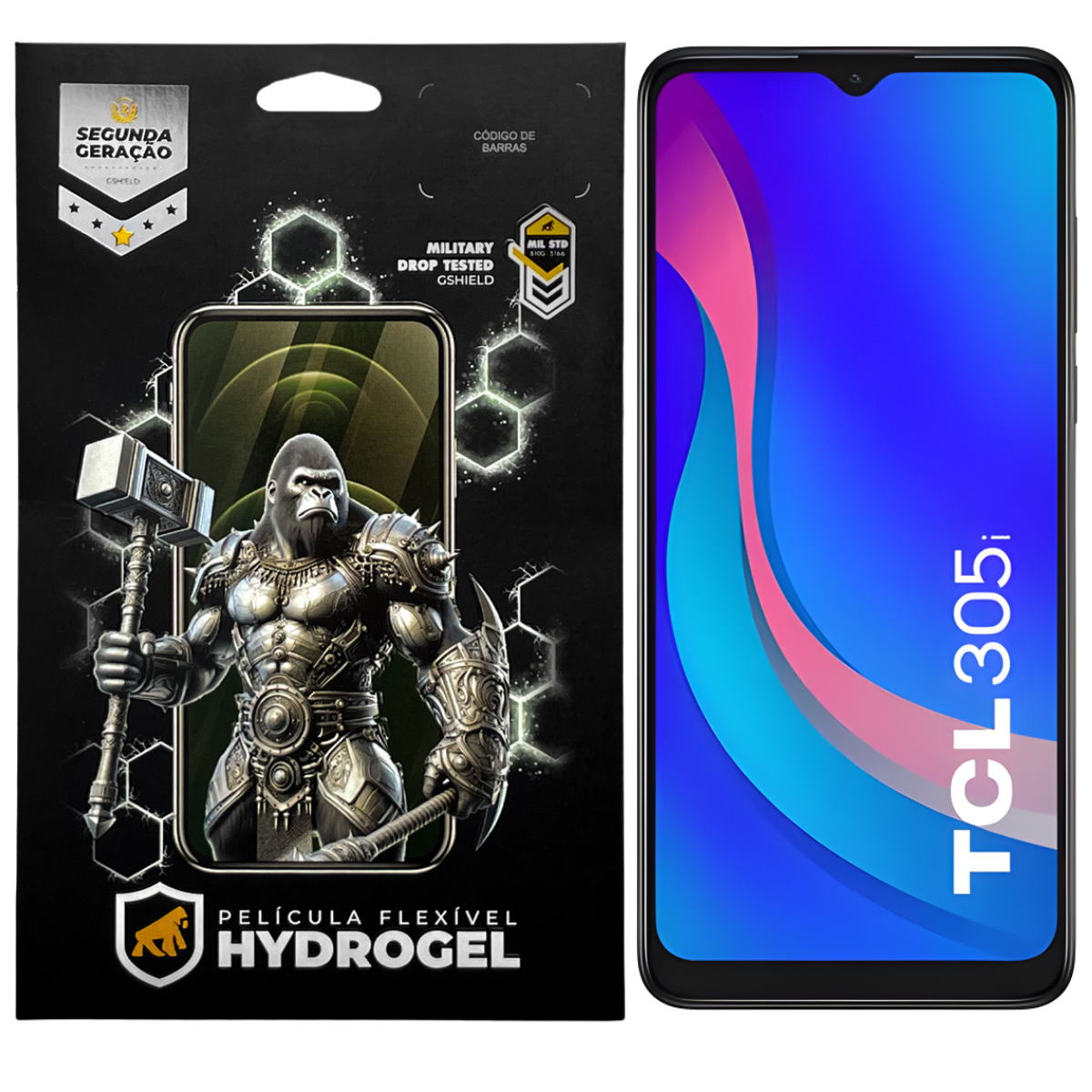Película para TCL 305i - Hydrogel Gamer Fosca - Gshield
