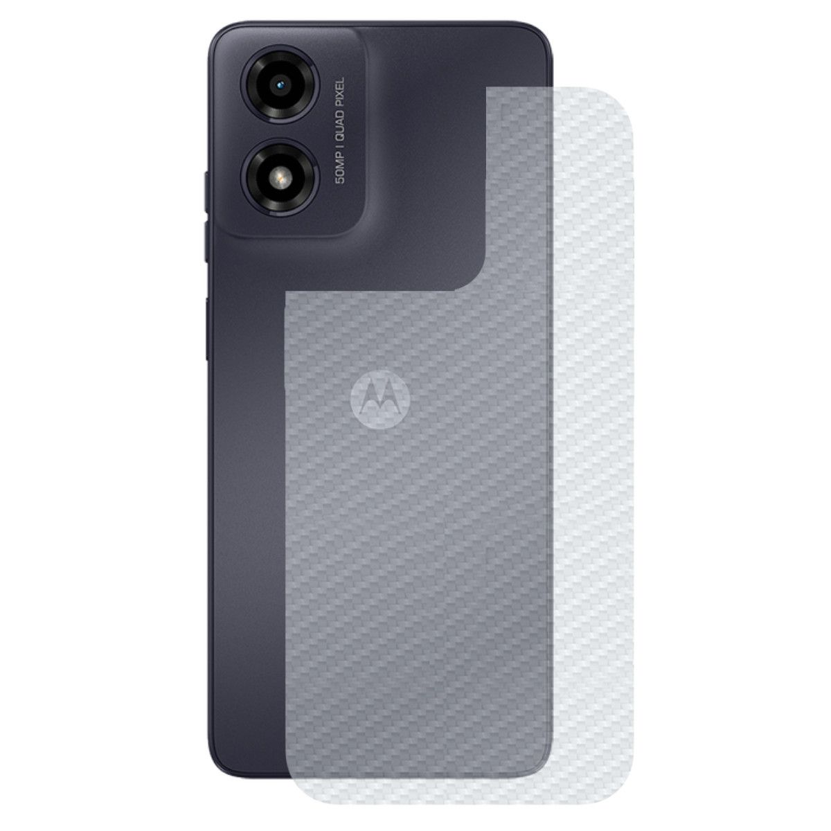 Película para Motorola Moto G04s - Traseira de Fibra de Carbono - Gshield