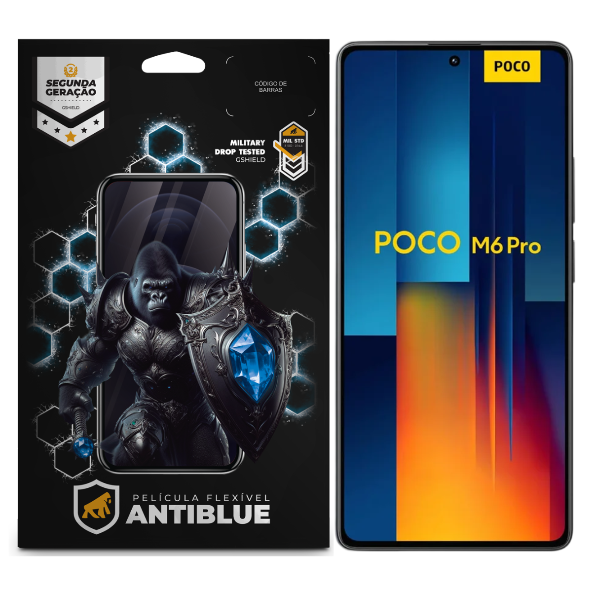 Película para Xiaomi Poco M6 Pro - AntiBlue - Gshield