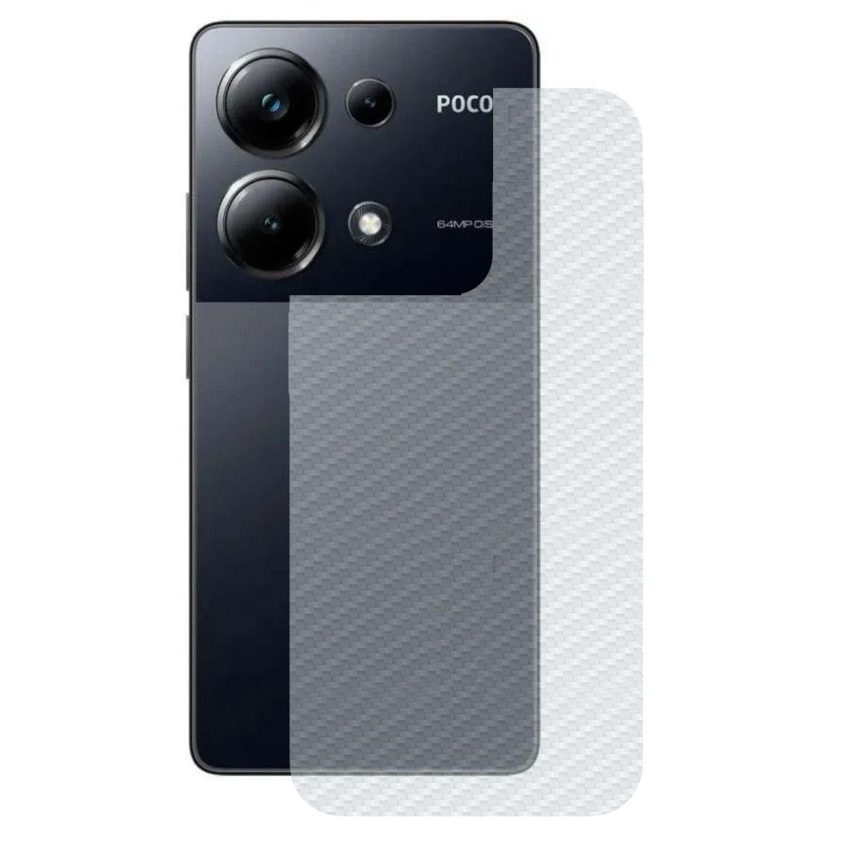 Película para Xiaomi Poco M6 Pro - Traseira de Fibra de Carbono - Gshield