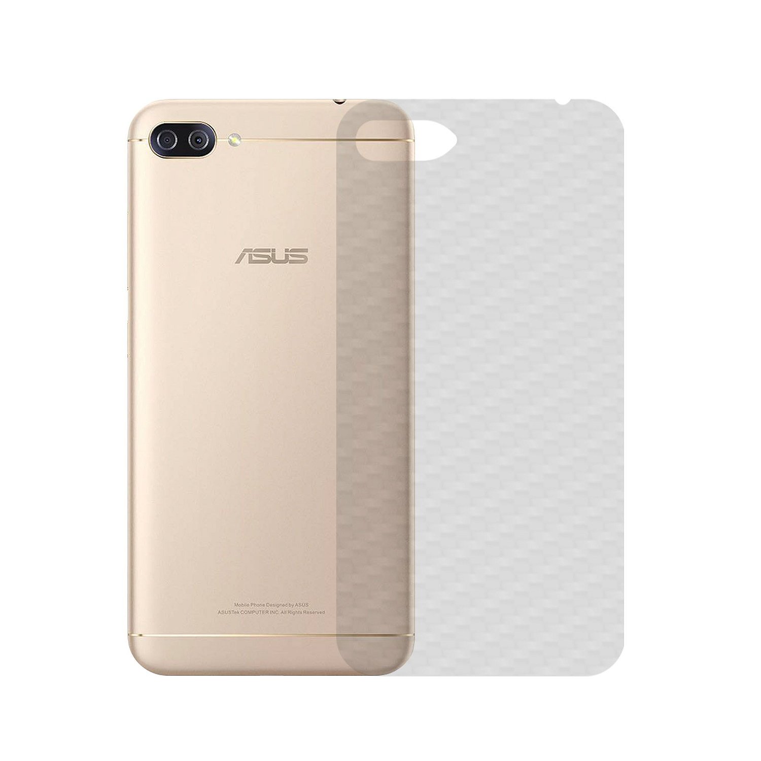 Película para Asus Zenfone 4 Max ZC554kL - Traseira de Fibra de Carbono - Gshield
