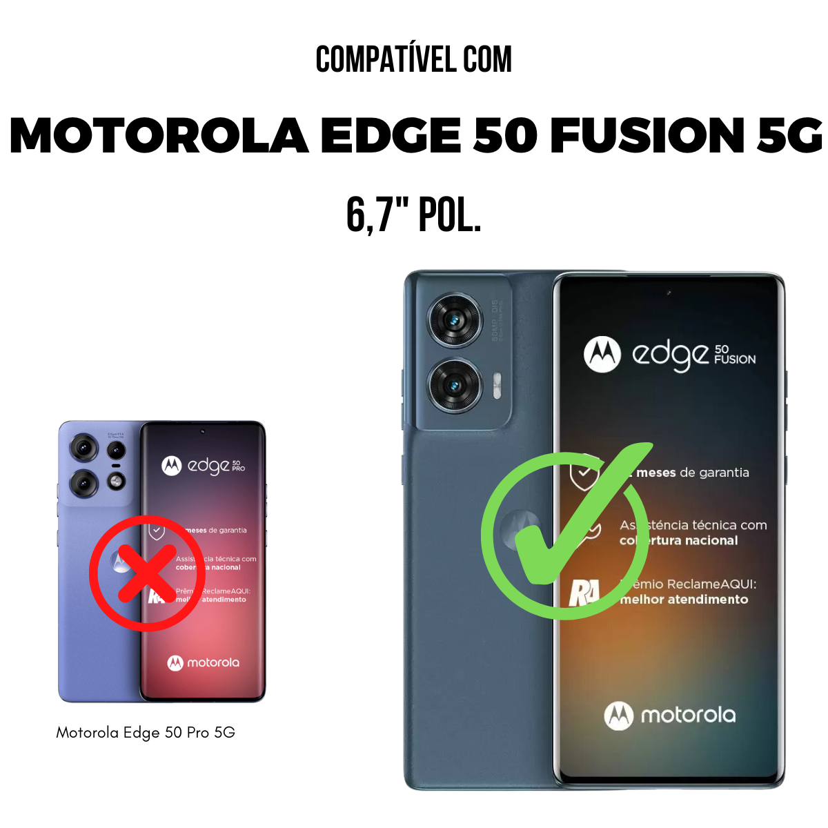 Película para Motorola Moto Edge 50 Fusion 5G - Traseira de Fibra de Carbono Preta - Gshield