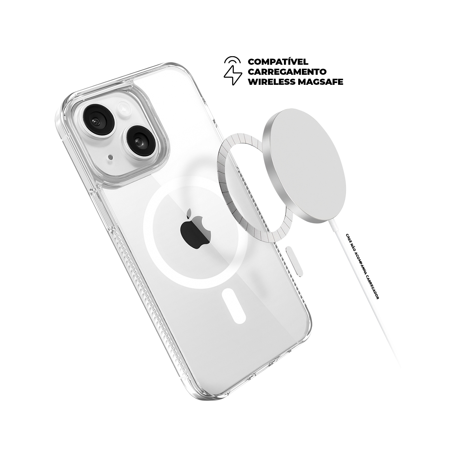 Kit Capa Anti-Slip Magsafe e Película Ultra Safe para iPhone 15 - Gshield