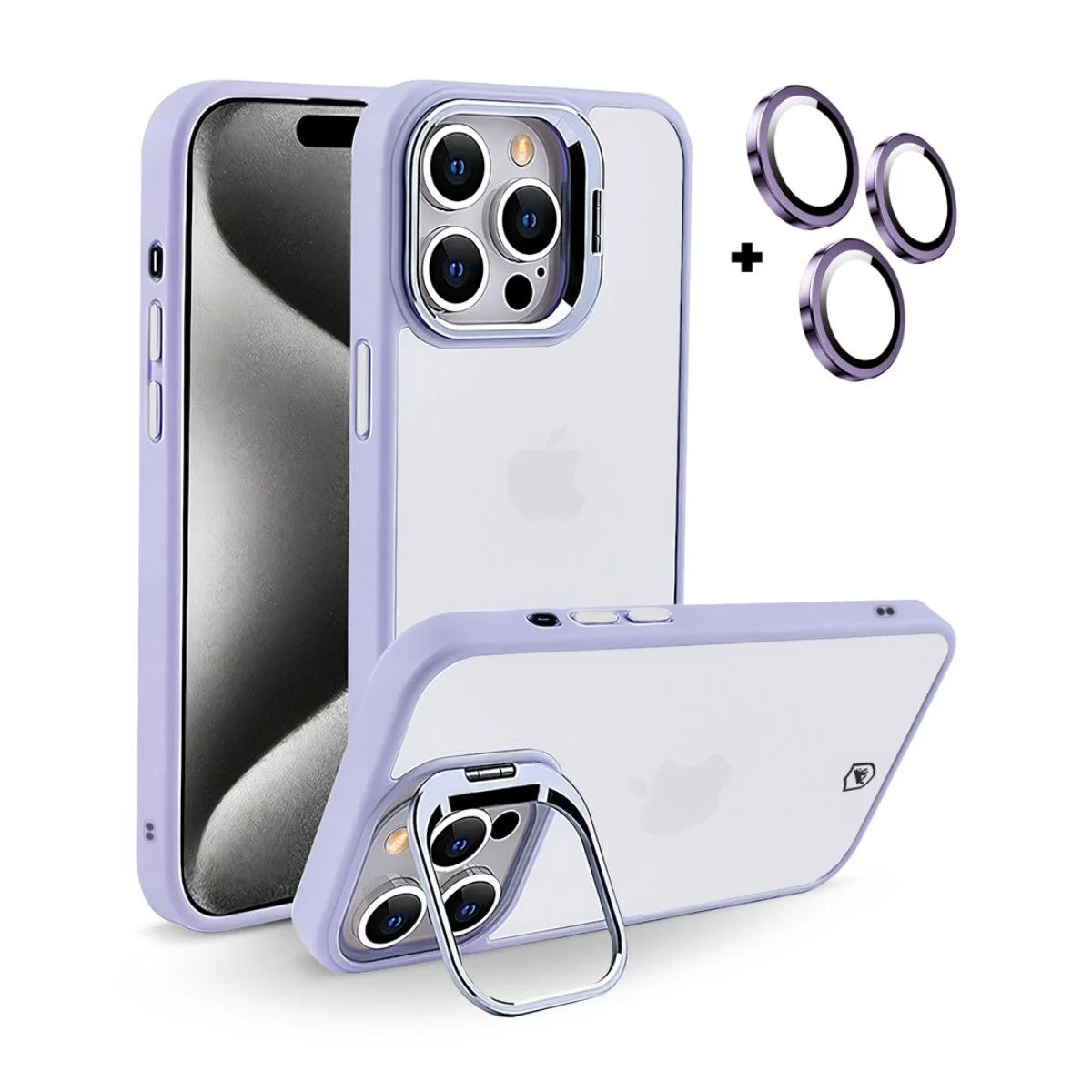 Kit Capa Gravity Lilás e Película Ultra Safe para iPhone 15 Pro Max - Gshield
