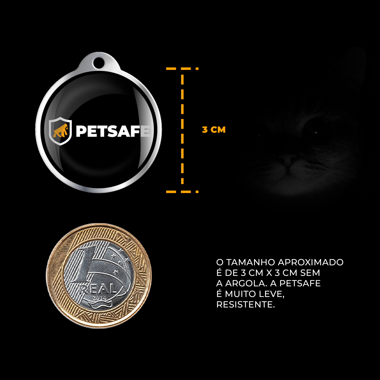 Pingente Tag de Identificação para Coleira de Cães e Gatos com QRCode - PetSafe - Gshield - foto 6