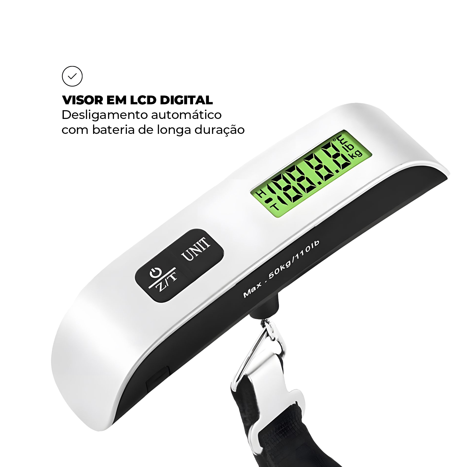 Mala de Viagem Armor - Para Despachar - Gshield + Balança Digital Portátil para Bagagem - Verde - foto 15
