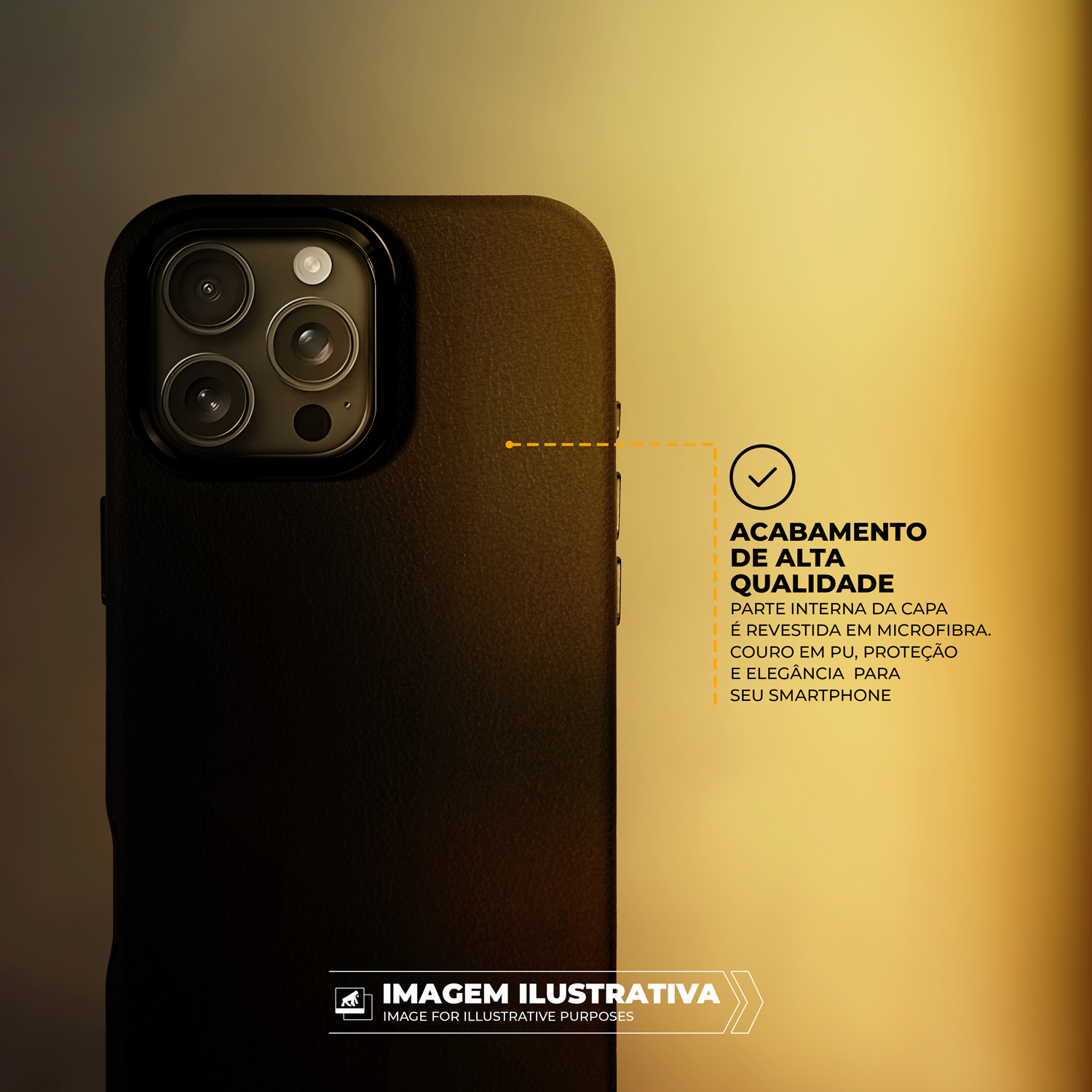 Capa para iPhone 16 - Couro Dual Magsafe - Preta - Gshield