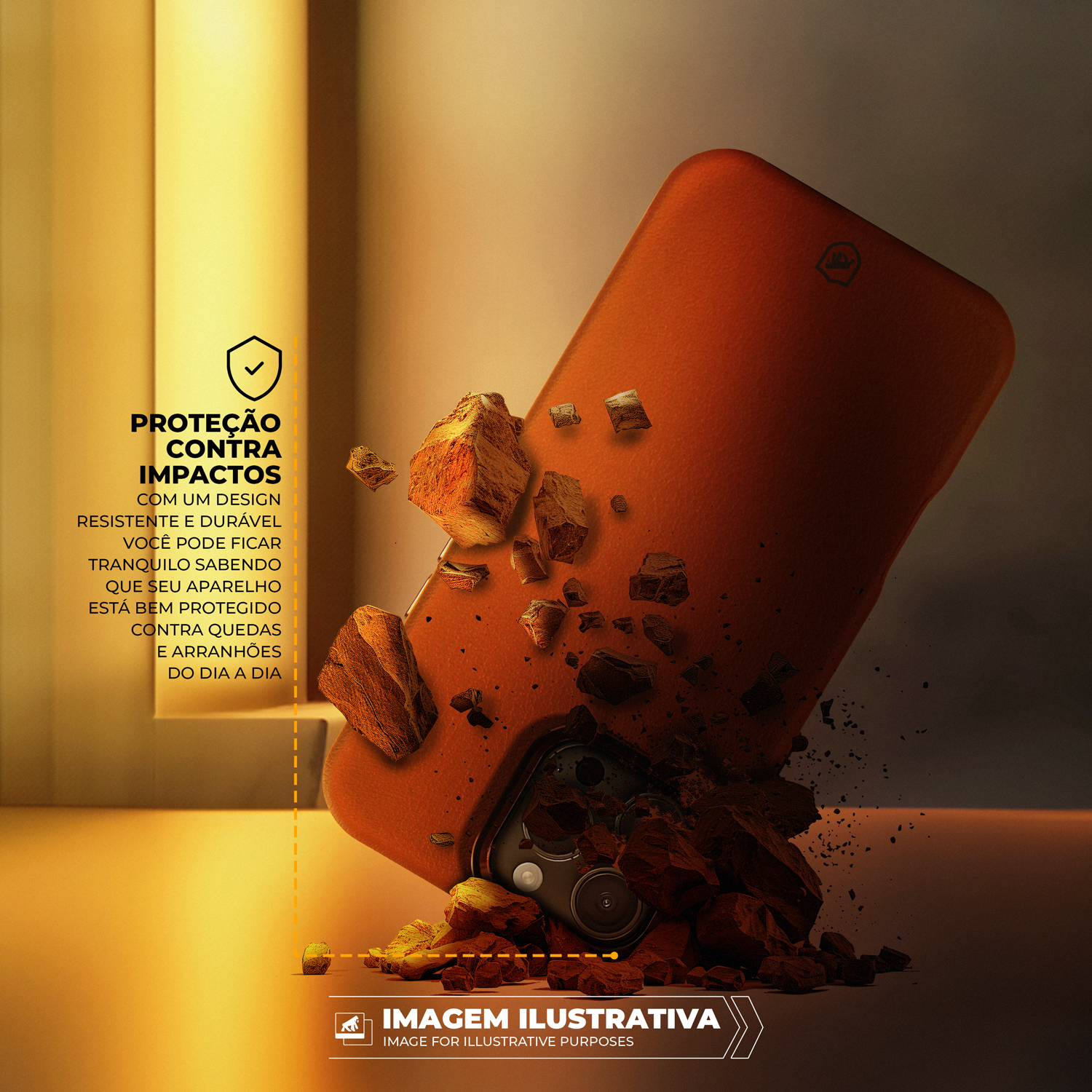 Capa para iPhone 16 - Couro Dual Magsafe - Marrom - Gshield