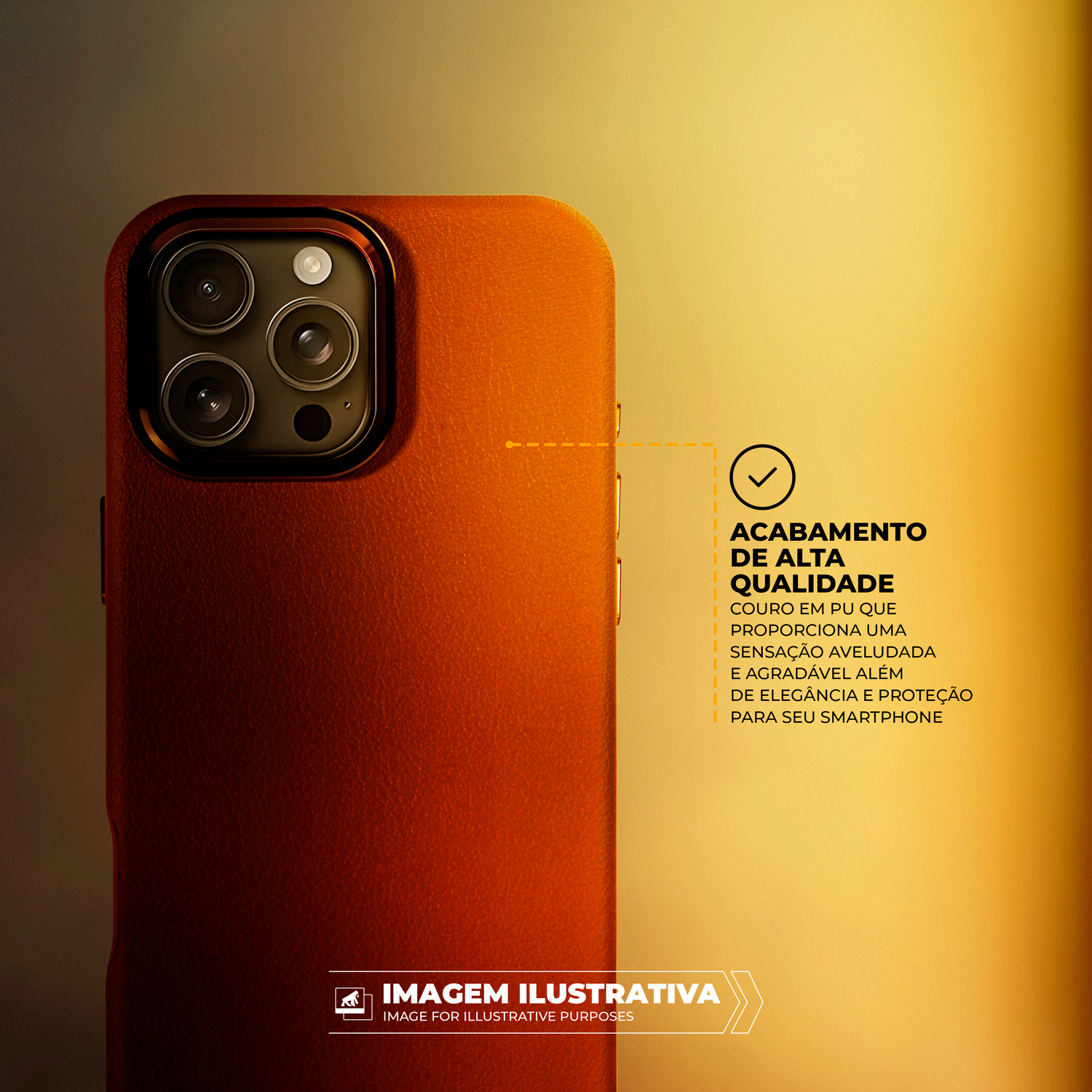 Capa para iPhone 16 - Couro Dual Magsafe - Marrom - Gshield