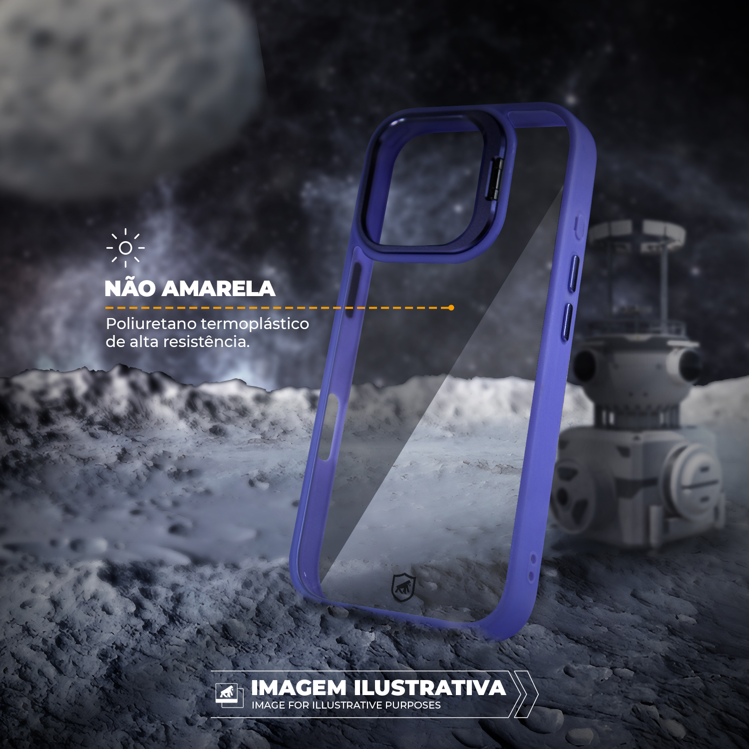 Capa para iPhone 16 - Gravity Lilás - Gshield