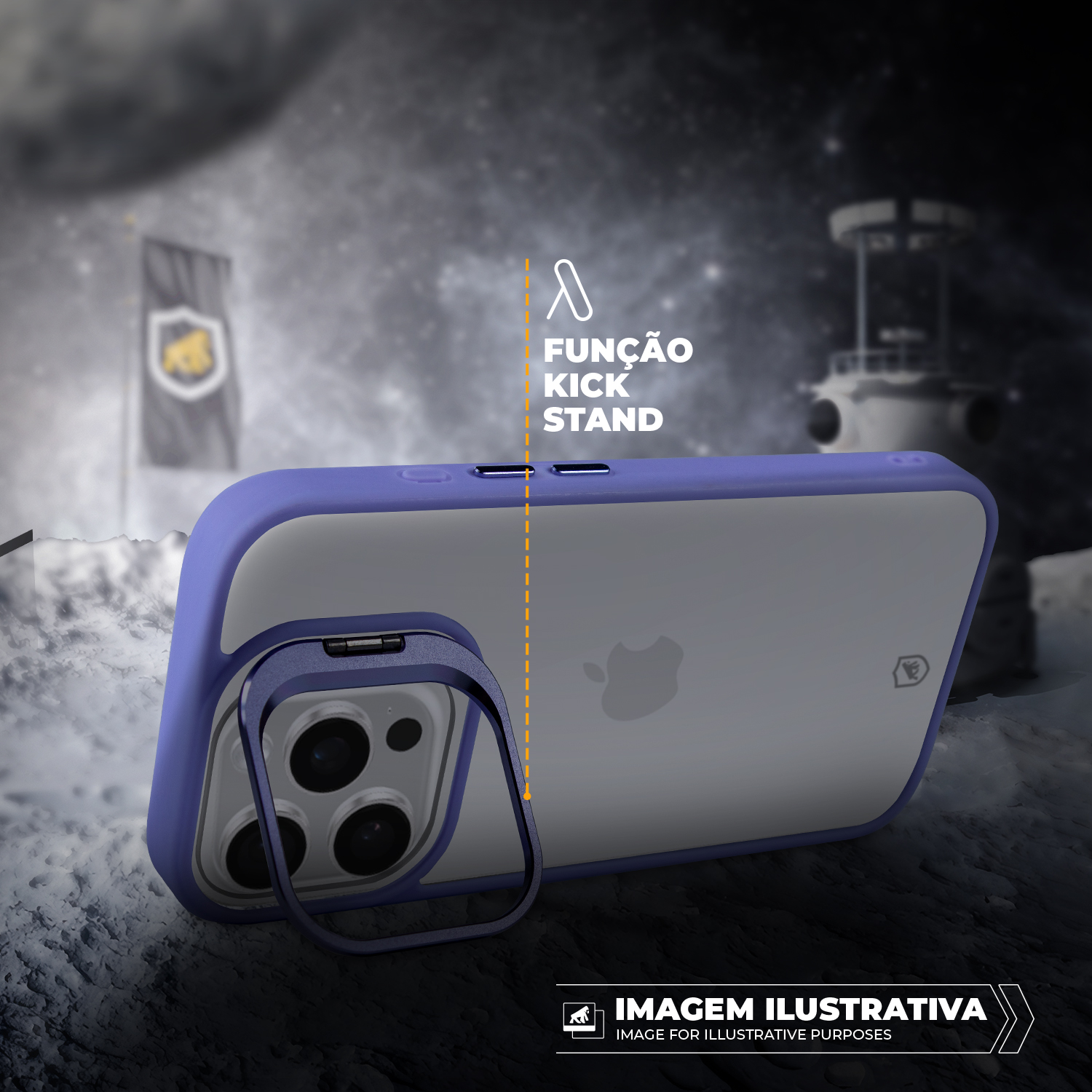 Capa para iPhone 16 - Gravity Lilás - Gshield
