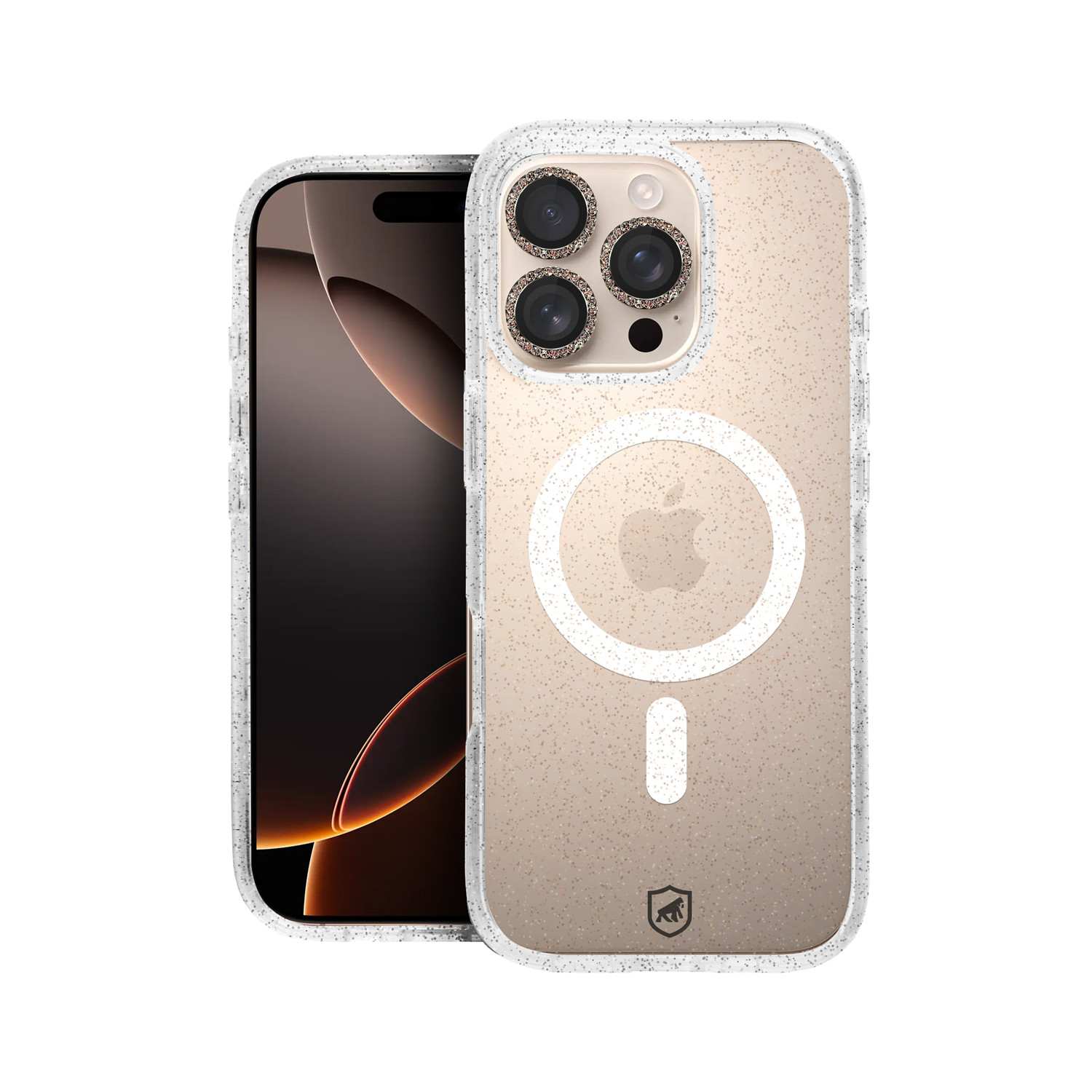 Capa para iPhone 16 Pro - MagSafe Glitter + Lente Glitter - Gshield