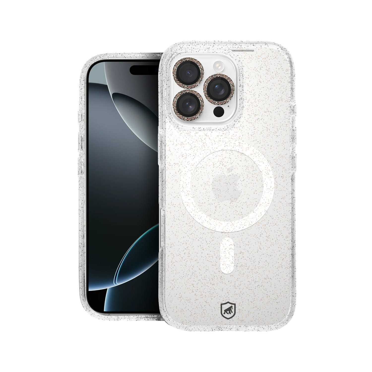 Capa para iPhone 16 Pro Max - MagSafe Glitter + Lente Glitter - Gshield
