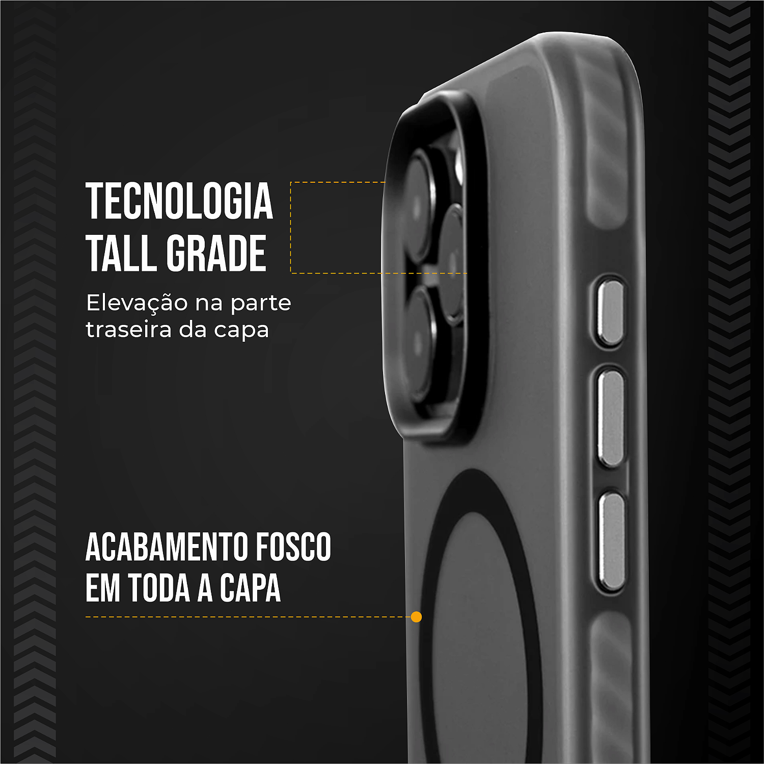 Capa MagSafe Pro para iPhone 16 Pro - Preta - Gshield