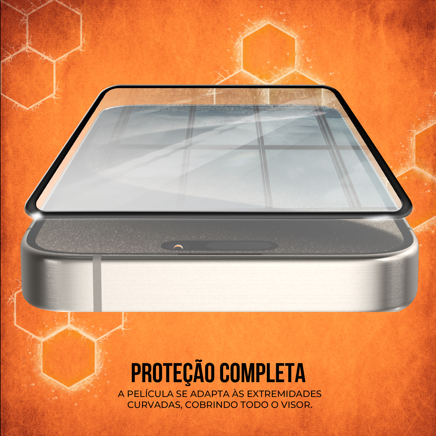 Película para iPhone 16 Plus - Coverage 5D Pro Preta - Gshield