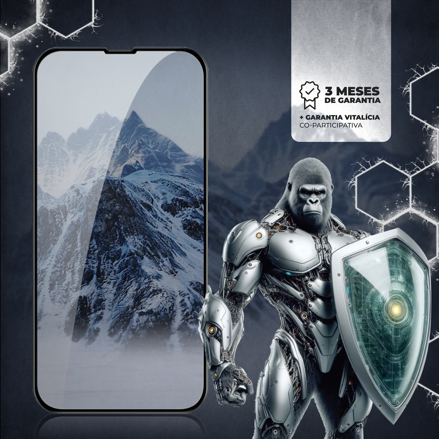 Película para iPhone 16 - Ultra Glass - Preta - Gshield