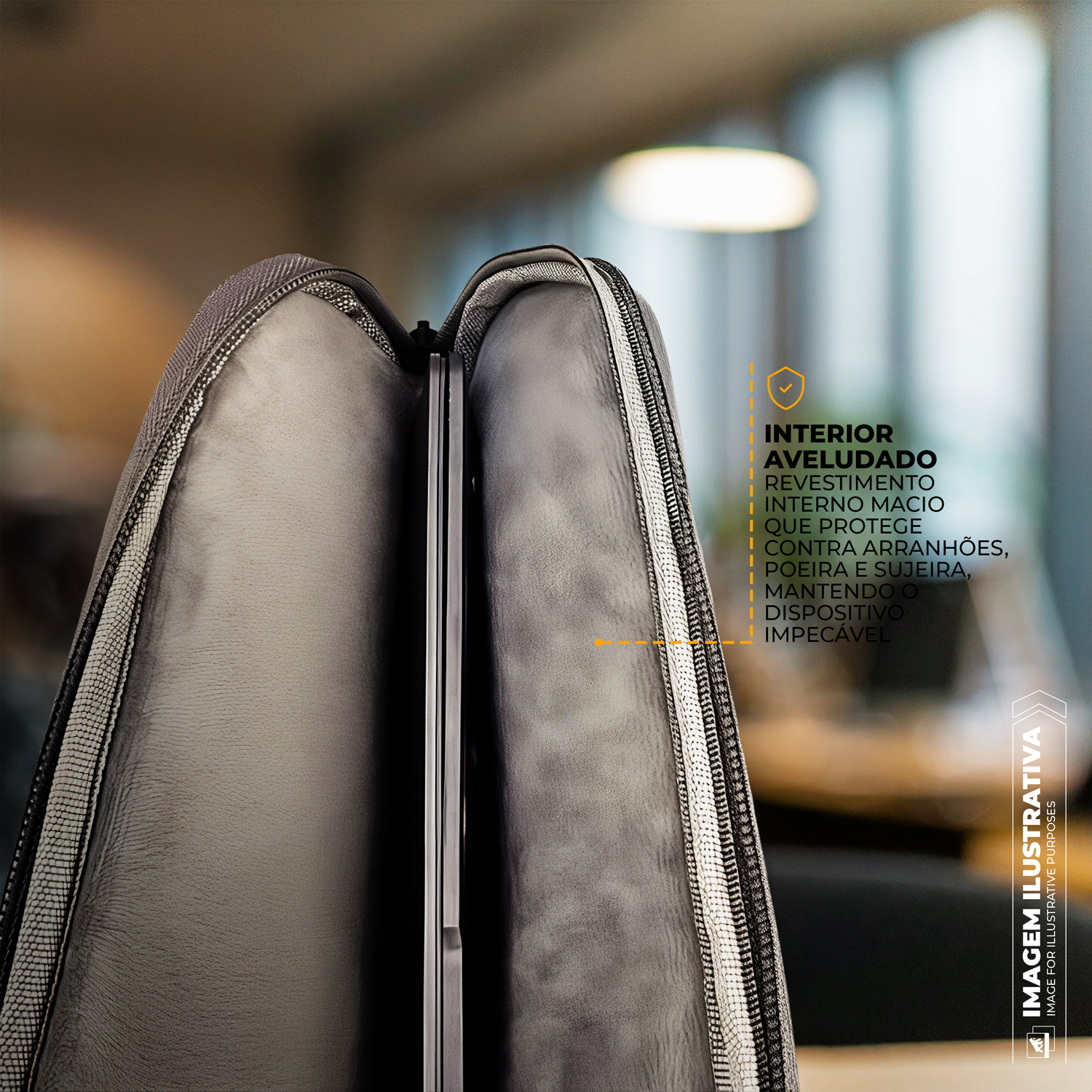 Capa para Notebook de 14 -15,6 Polegadas - Survivor - Cinza - Gshield