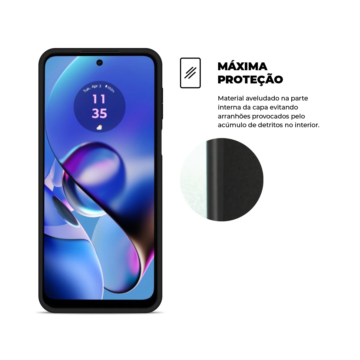 Capa para Motorola Moto G64 5G - Silicon Veloz - Gshield