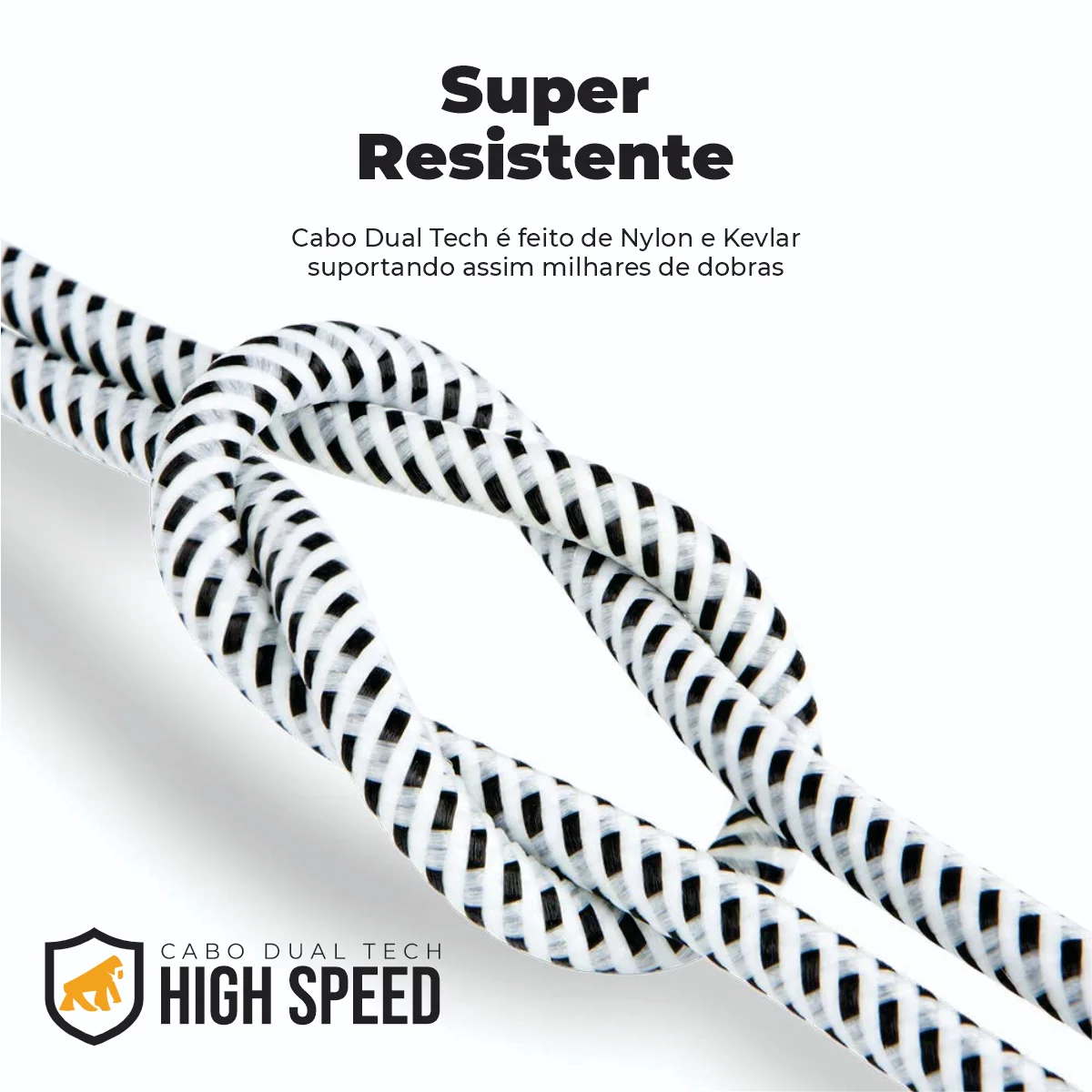 Carregador Turbo Duplo Tipo C + 2UN Cabo Dual Tech Tipo C / Tipo C - Branco - 1,8M - Gshield - foto 8