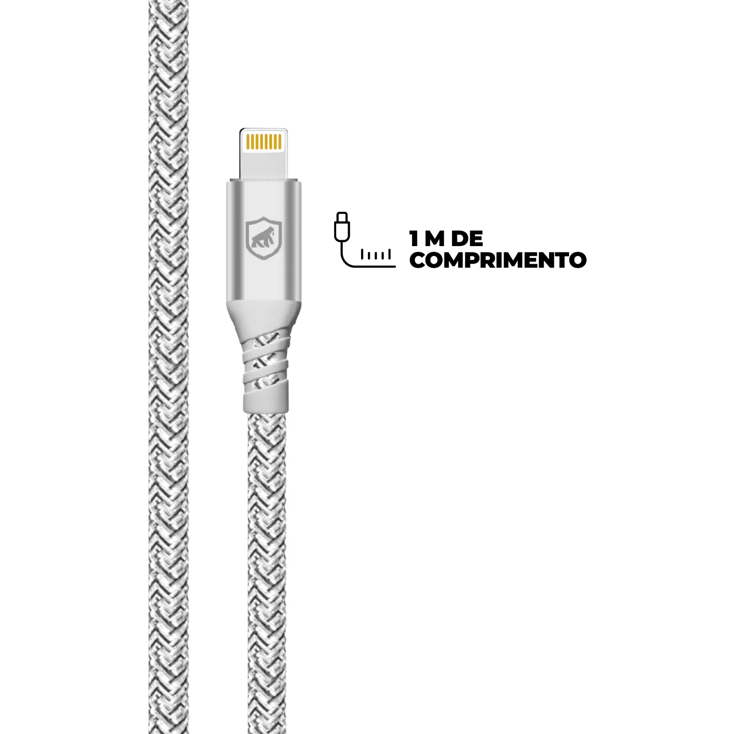 Carregador Turbo Duplo Tipo C + 2UN Cabo Thunder 65W 2 em 1 Lightning - 1M - Gshield