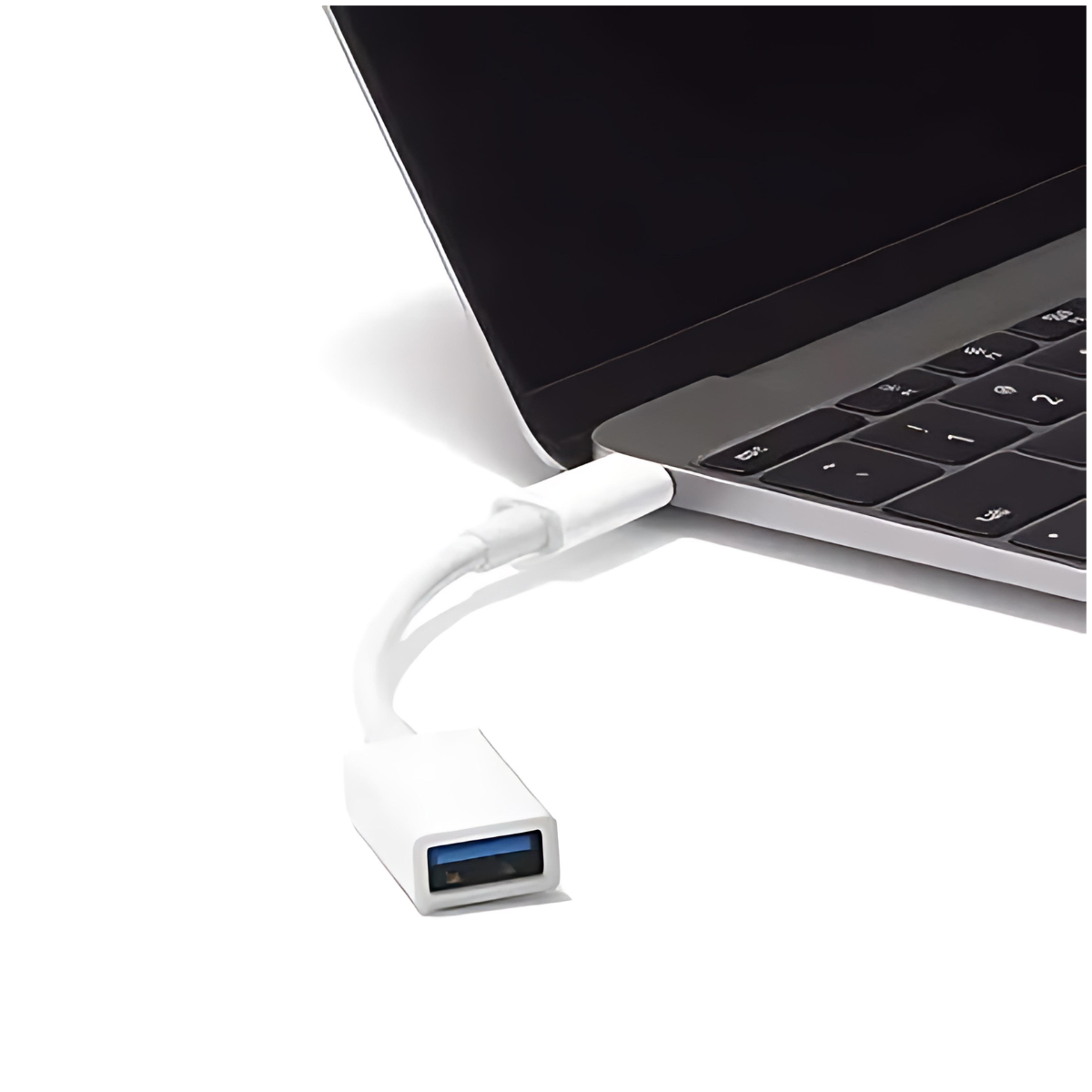 Cabo OTG Adaptador - USB-A / Type-C / TIPO C / USB C - Branco - Verde - foto 2