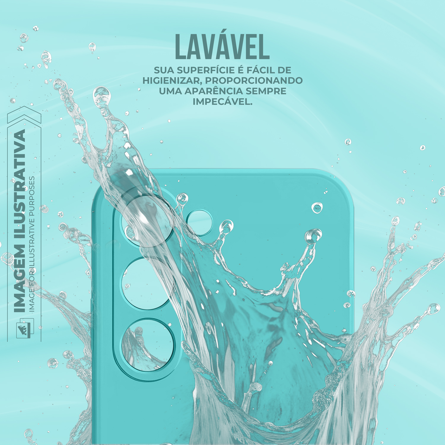 Capa para Motorola Moto Edge 40 Neo - Silicon Veloz - Verde Água - Gshield