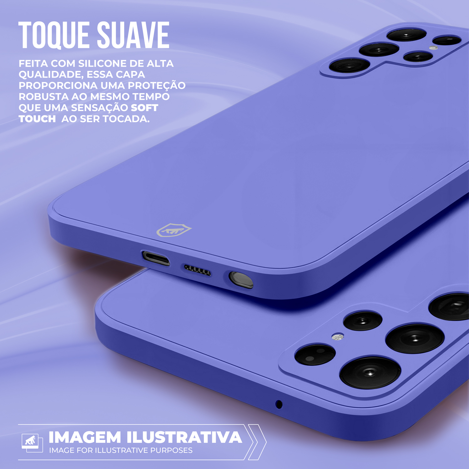 Capa para Motorola Moto Edge 50 Fusion - Silicon Veloz - Lilás - Gshield