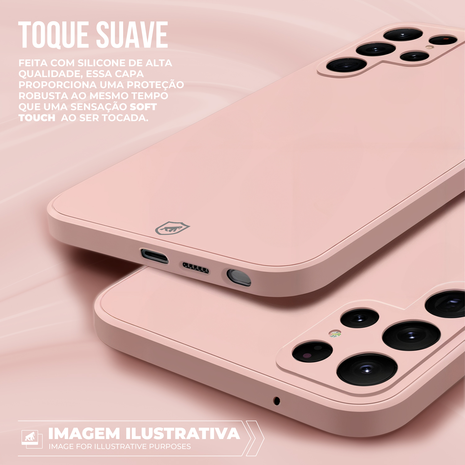 Capa para Motorola Moto Edge 50 Fusion - Silicon Veloz - Rosa - Gshield