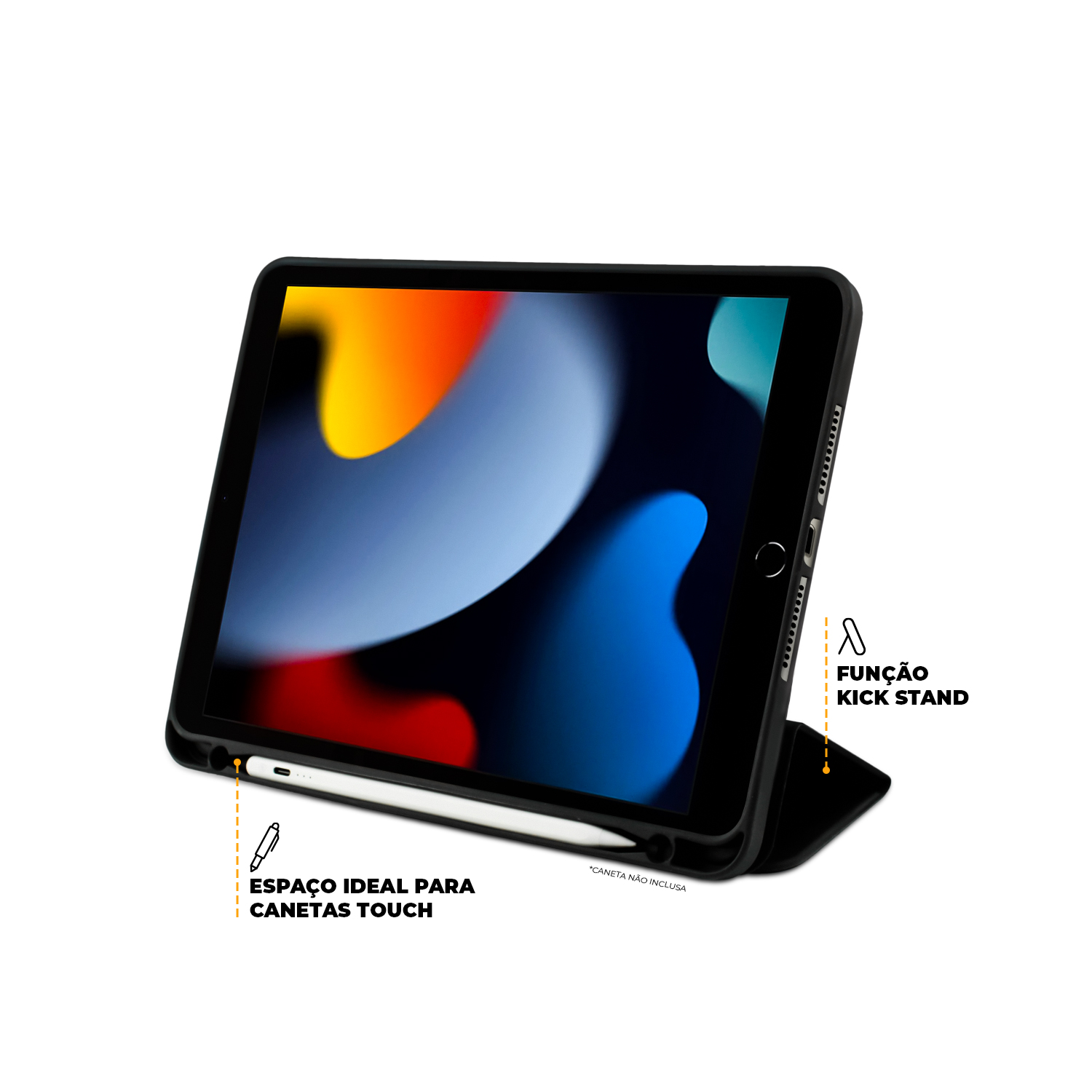 Kit Capa Clear View + Película Nano Vidro para iPad 10.2'' (7ª / 8ª / 9ª Geração) - Gshield - foto 3