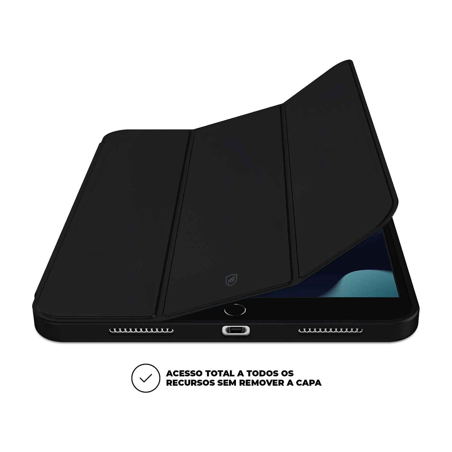 Kit Capa Clear View + Película Nano Vidro para iPad 10.2'' (7ª / 8ª / 9ª Geração) - Gshield - foto 4