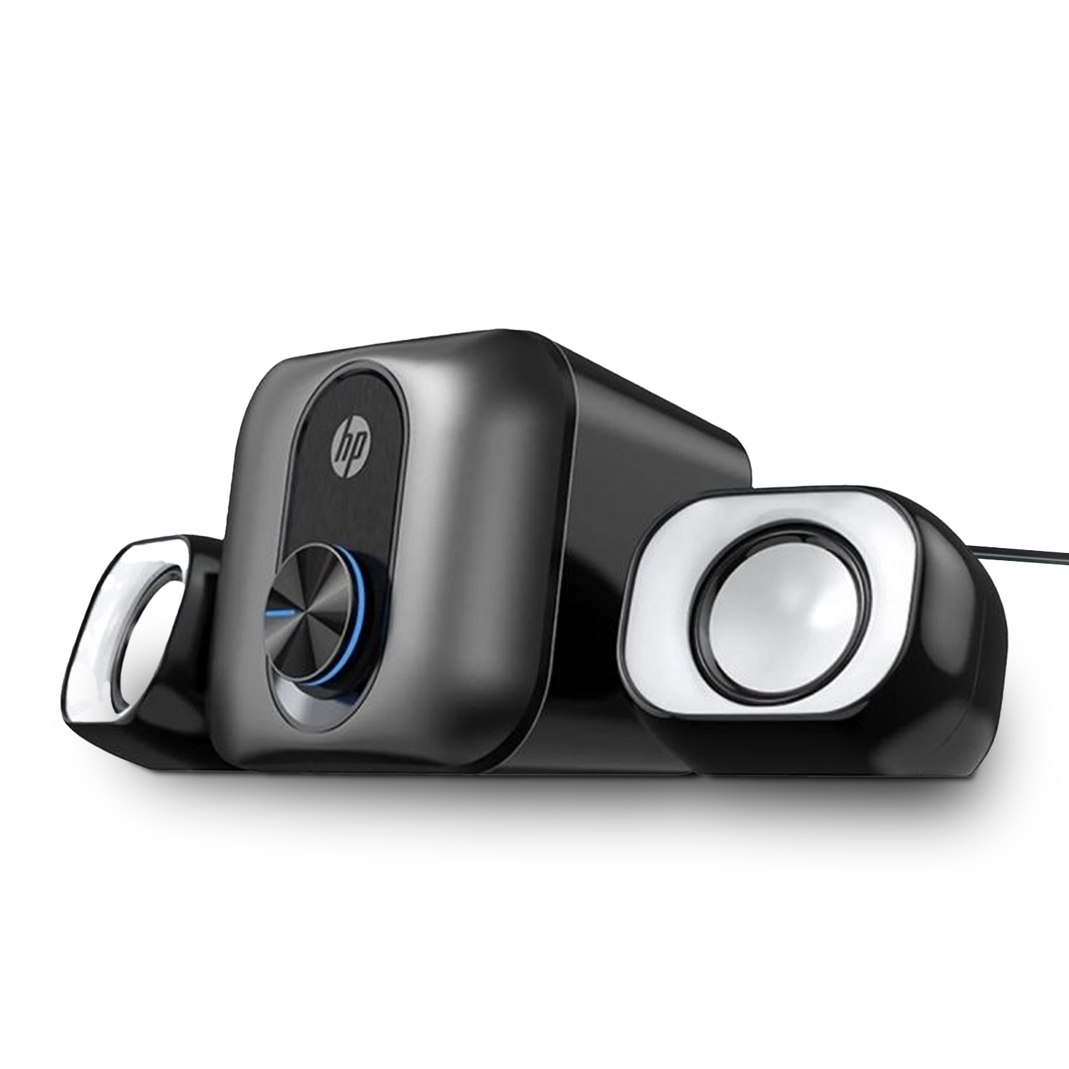 Caixa de som 2.1 Speaker USB-A e Conector 3.5mm Subwoofer 5W - Preta - HP - foto 3