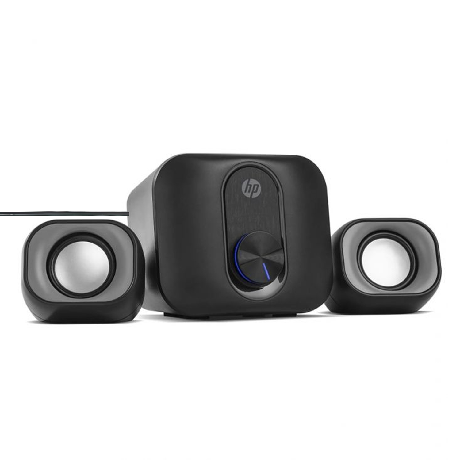 Caixa de som 2.1 Speaker USB-A e Conector 3.5mm Subwoofer 5W - Preta - HP