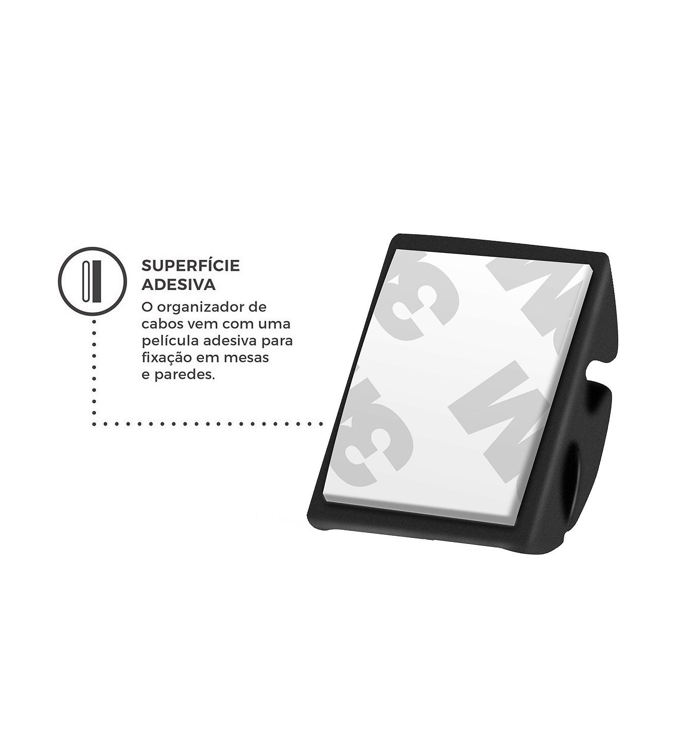 Separador e Organizador de Cabos Quadrado - Gshield