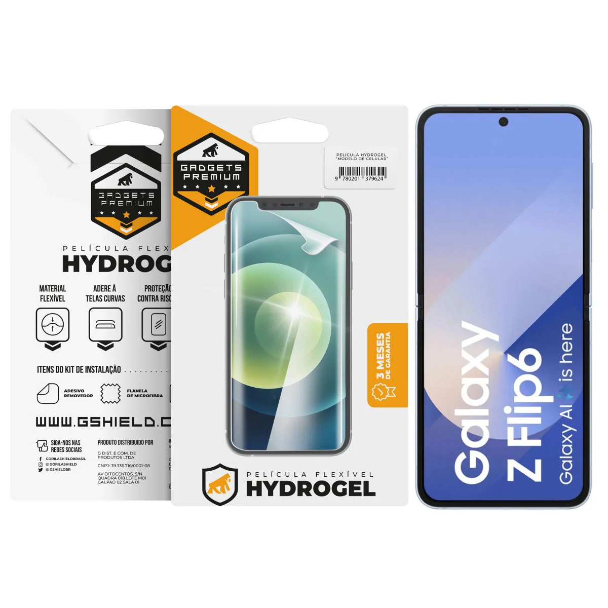 Kit Capa Dinamic Cam e Película Hydrogel HD para Samsung Galaxy Z Flip 6 - Gshield - foto 6