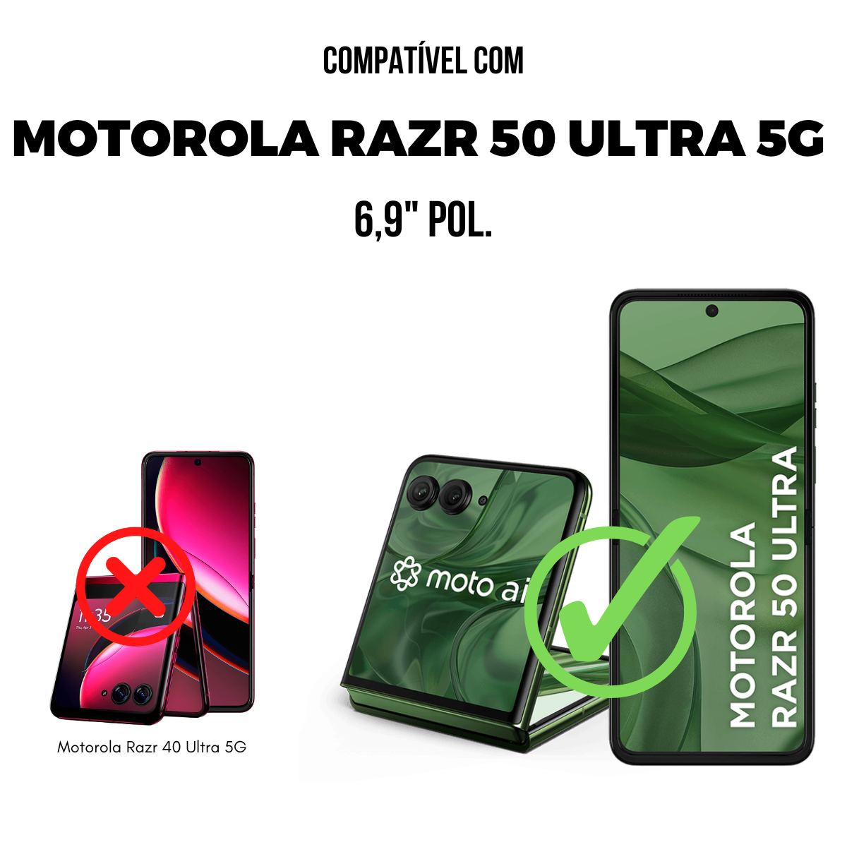 Película para Motorola Moto Razr 50 Ultra 5G - Hydrogel Gamer Fosca - Gshield