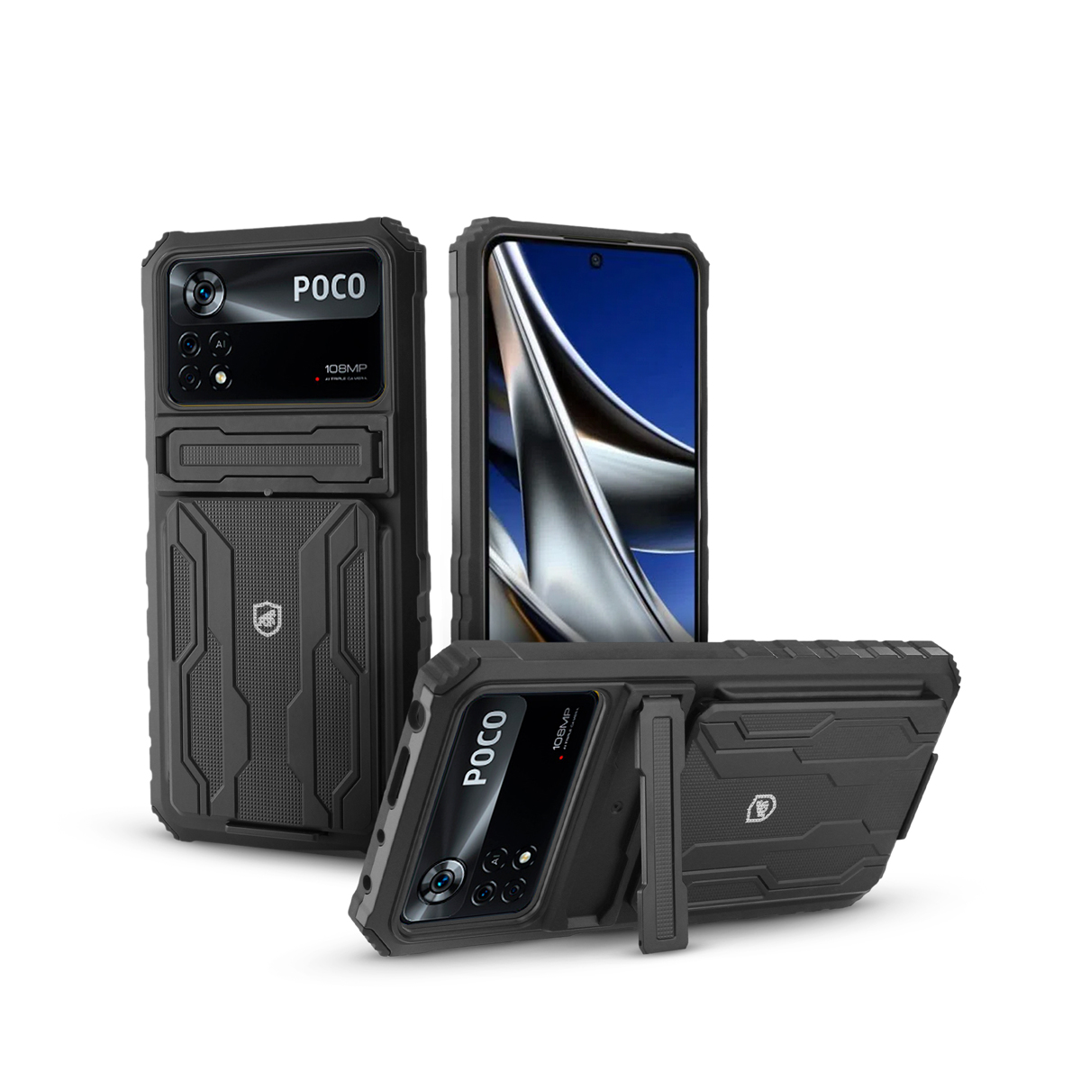 Kit Snap Guardian - Clip + Braçadeira + Capa para Xiaomi Poco X4 Pro 5G - Gshield