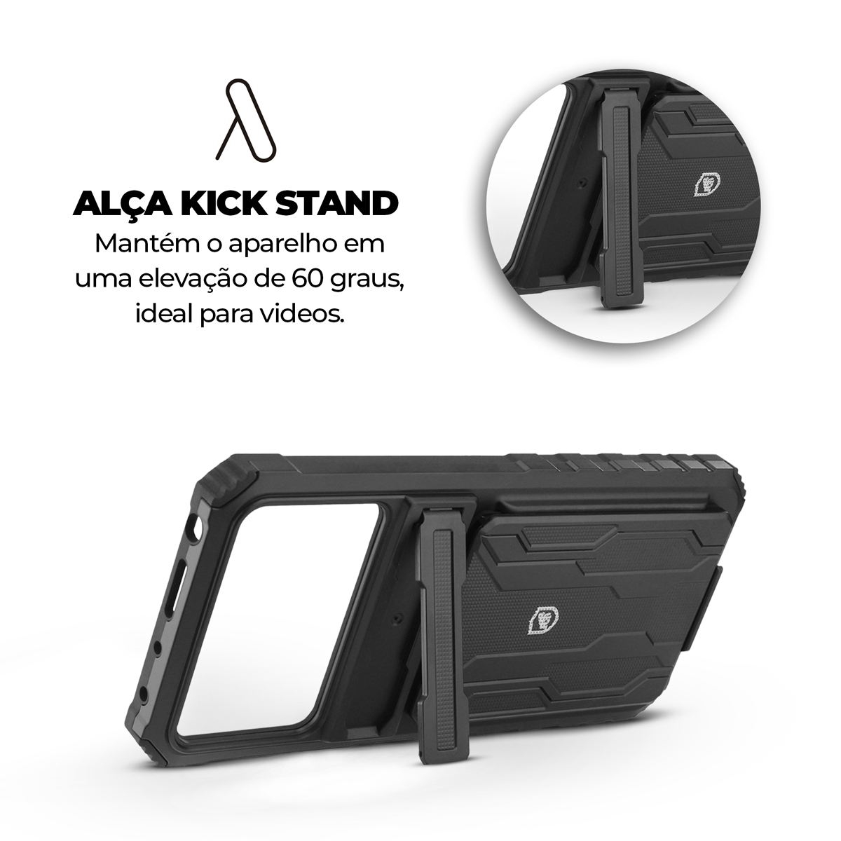 Kit Snap Guardian - Clip + Braçadeira + Capa para Xiaomi Poco X4 Pro 5G - Gshield
