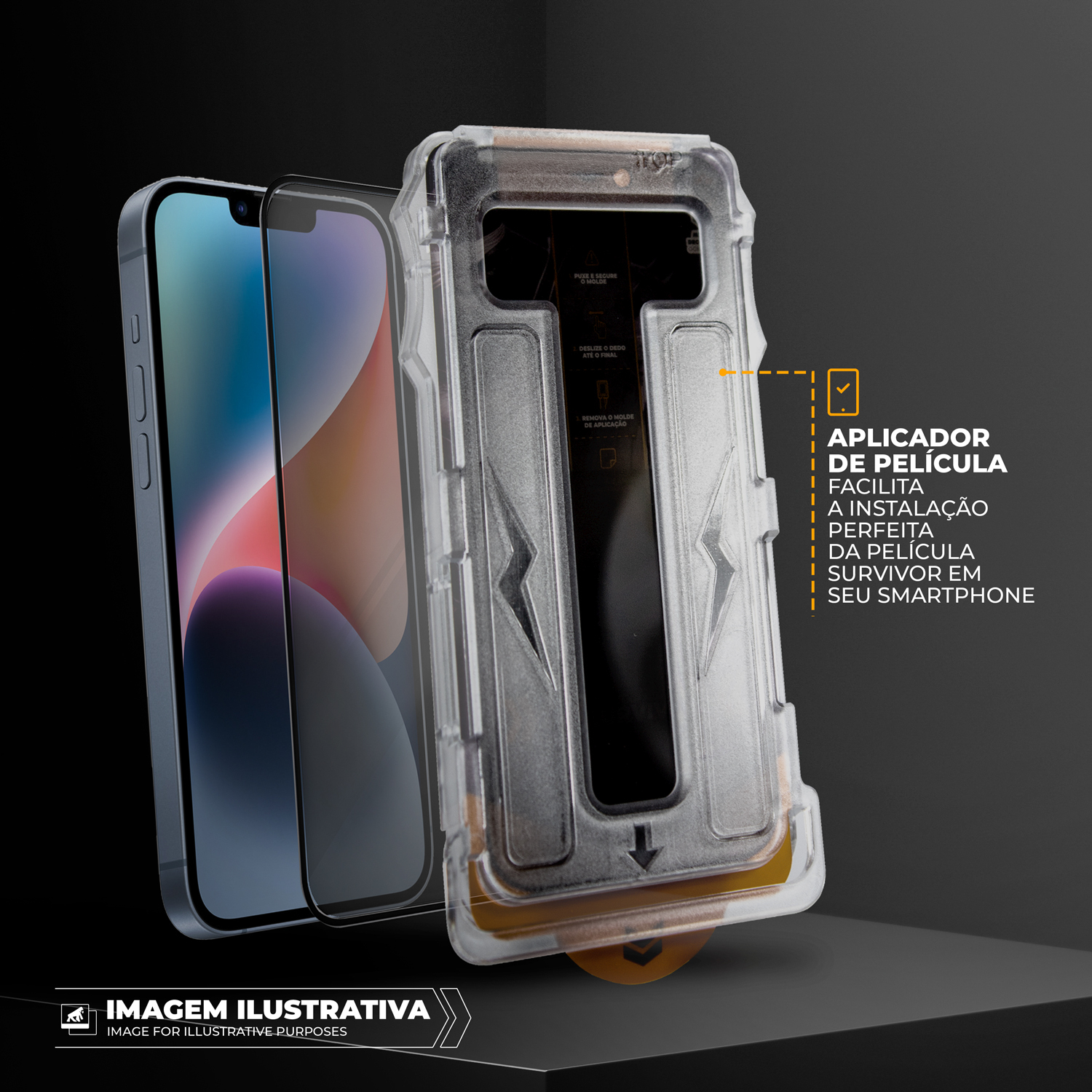 Película para iPhone 16 Pro - Fosca Antirreflexo com Aplicador - Survivor - Gshield