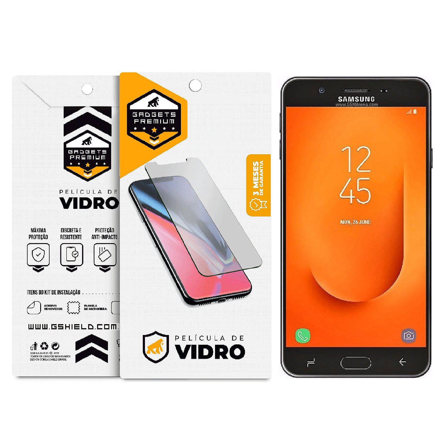 Película para Samsung Galaxy J7 Prime 2 - Vidro Dupla - Gshield