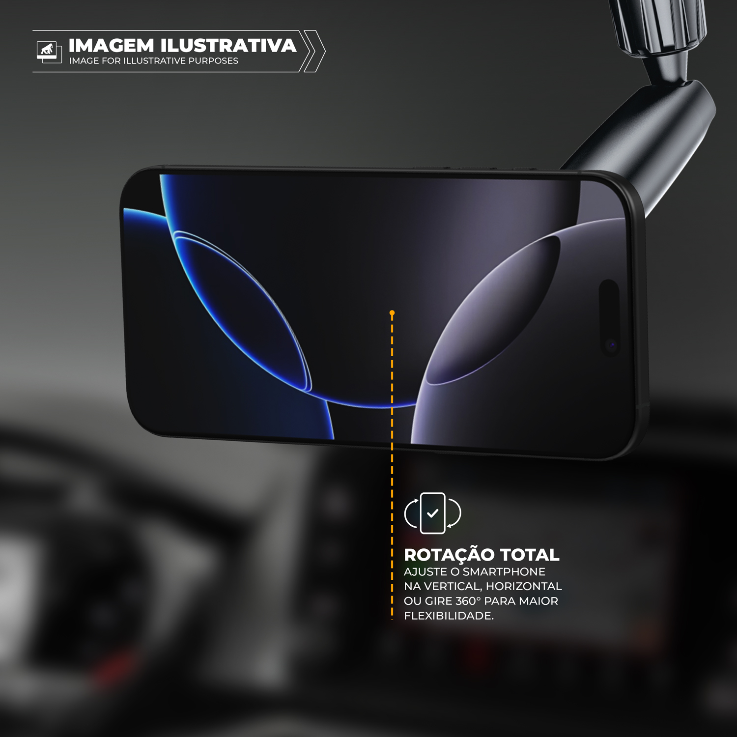 Suporte Veicular Magsafe para Retrovisor - Tank Safe - Gshield - foto 3