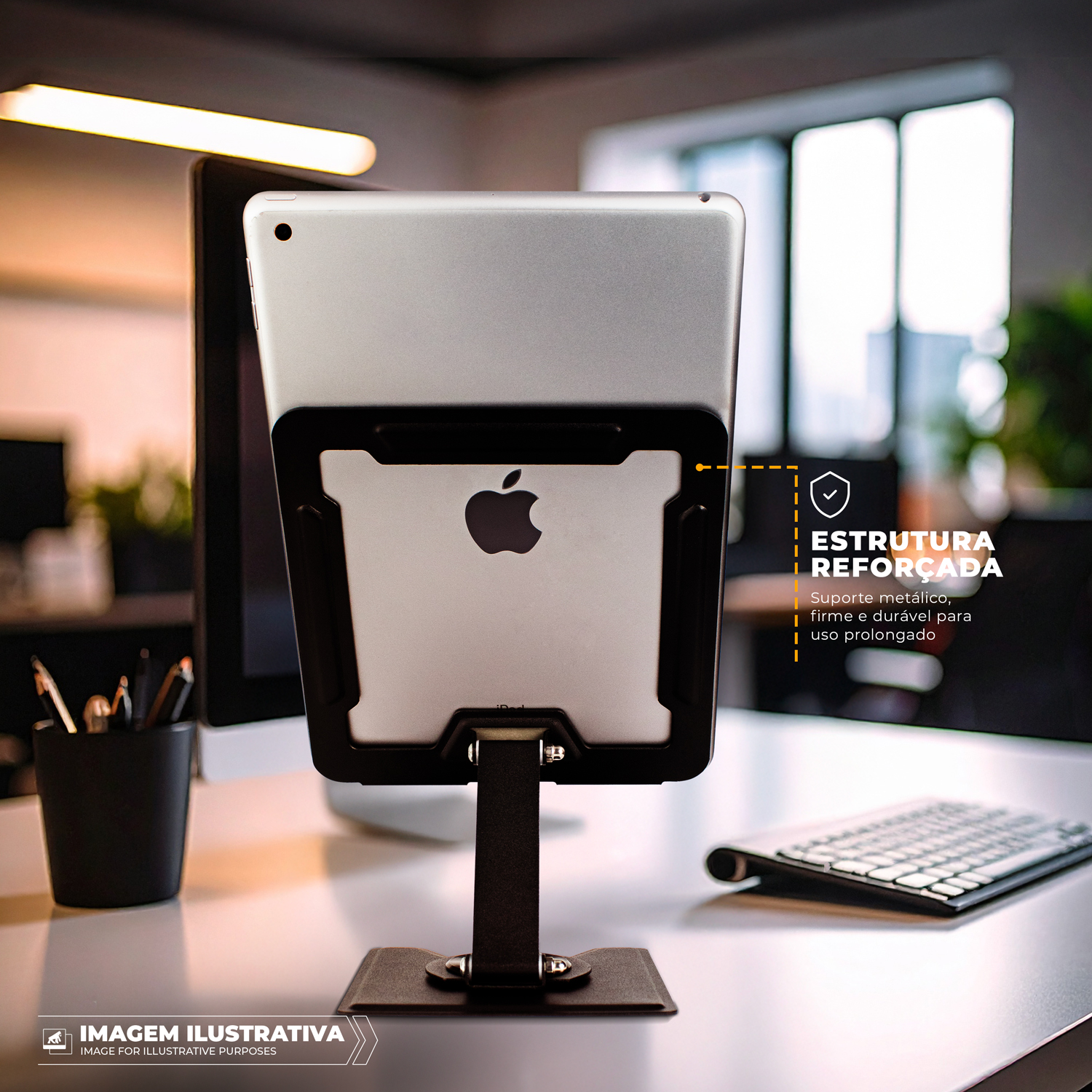 Suporte Metálico 360 - Discovery - Para Tablet / iPad - Preto - Gshield - foto 4