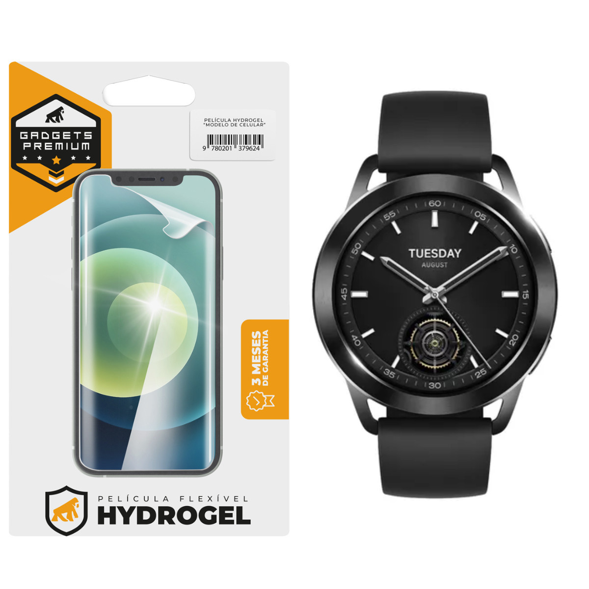 Película para Xiaomi Watch S3 - Hydrogel HD 6 Unidades - Gshield