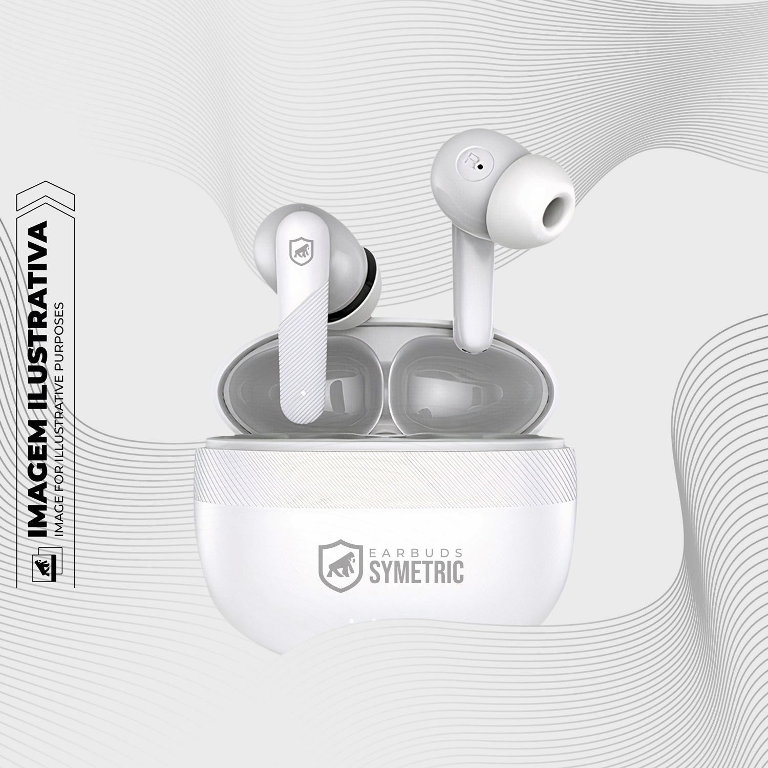 KIT - Earbuds Symetric + Relógio Esportivo Tech Fury - Gshield - foto 11