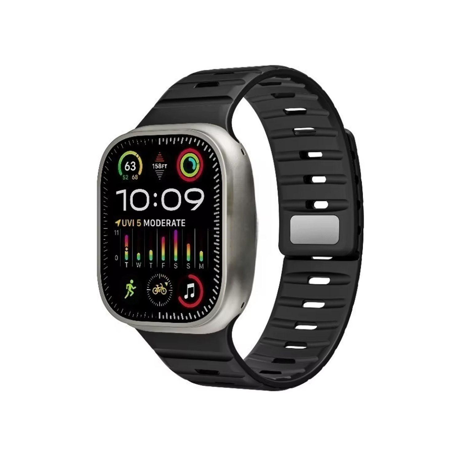 Pulseira para Apple Watch 38 / 40 / 41MM - Discovery Magnética - Preta - Gshield