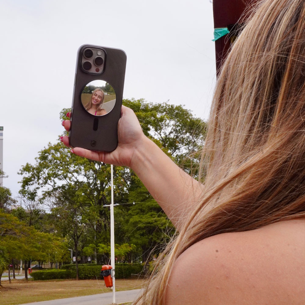 Espelho Magnético de Selfie para Câmera Traseira de Celular compatível com Magsafe - SnapView - Gshield - foto 8