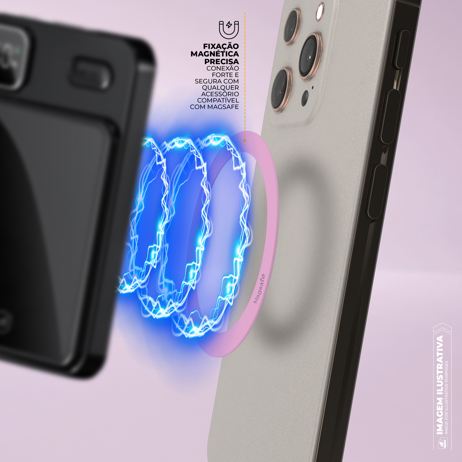 Anel Magsafe - Rosa - Gshield