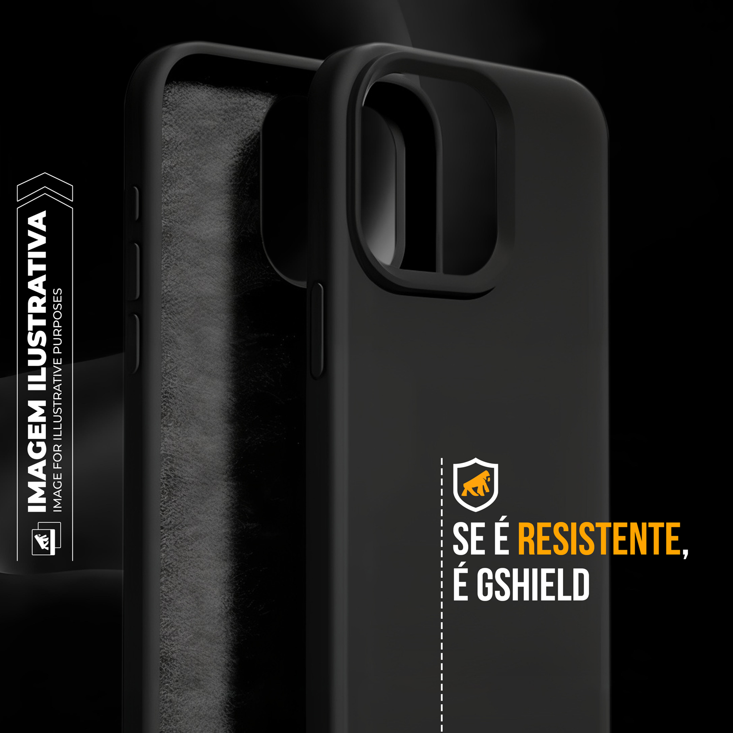 Kit Capa Silicon Premium e Película Hydrogel HD para iPhone 16 - Gshield