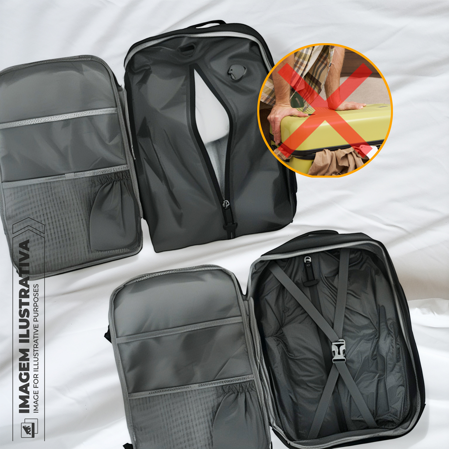 Saco à Vácuo para Viagem à Prova d’Água com Vedação Hermética - Grande - Safe Bag - Gshield - foto 2