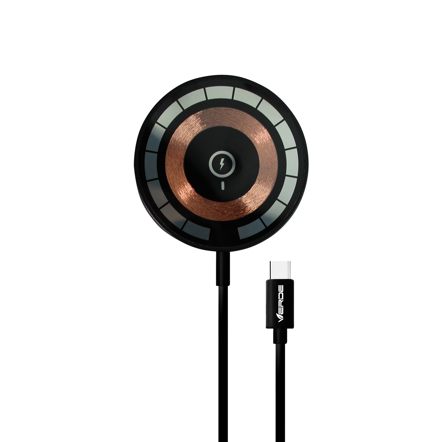 Carregador Wireless Sem Fio - Preto - Verde